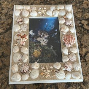 Ocean Shell theme 4x6 picture frame